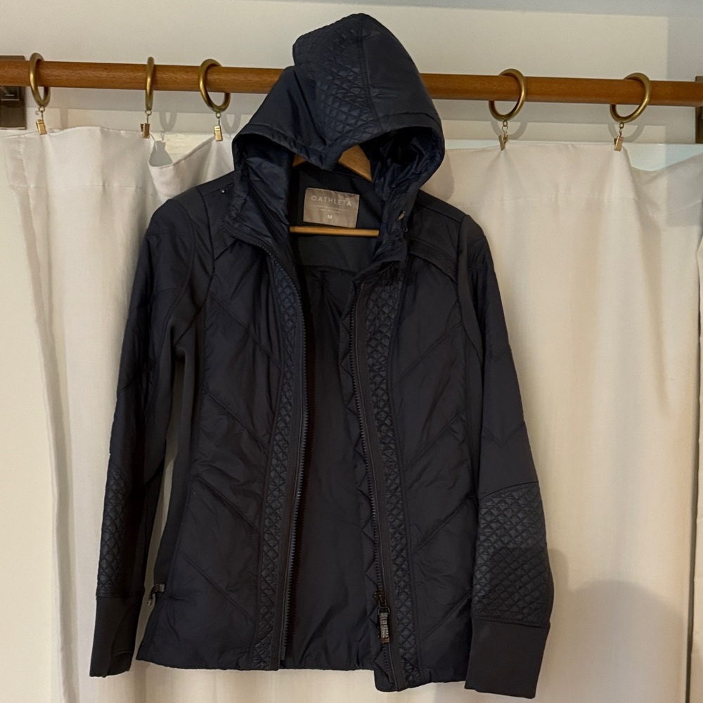Athleta Navy Quilted Jacket